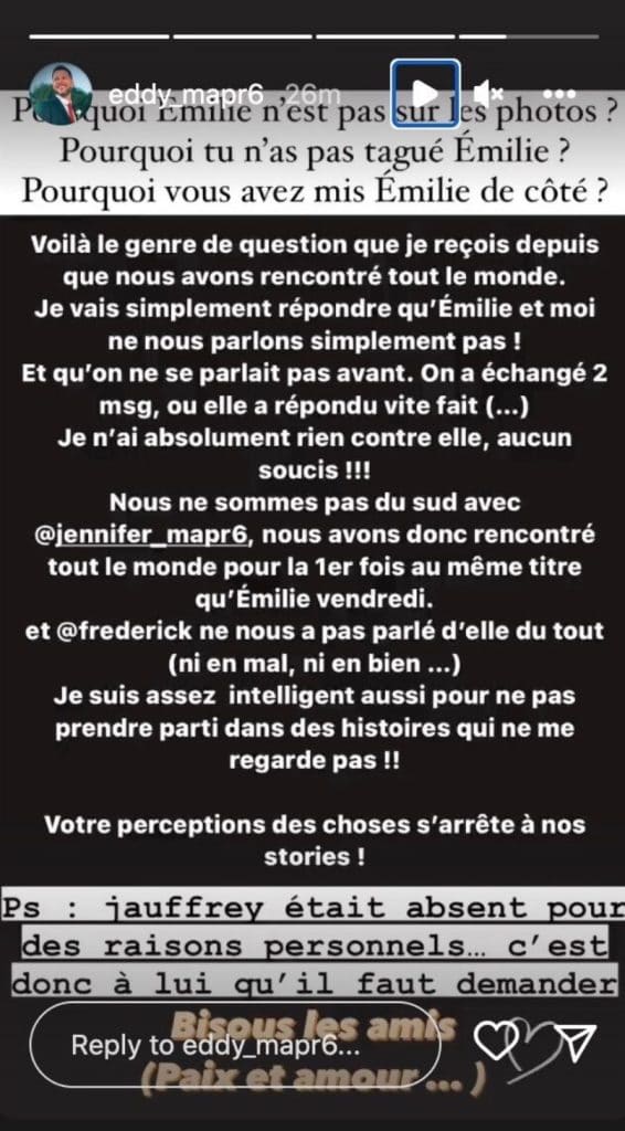 Story d'Eddy de MAPR