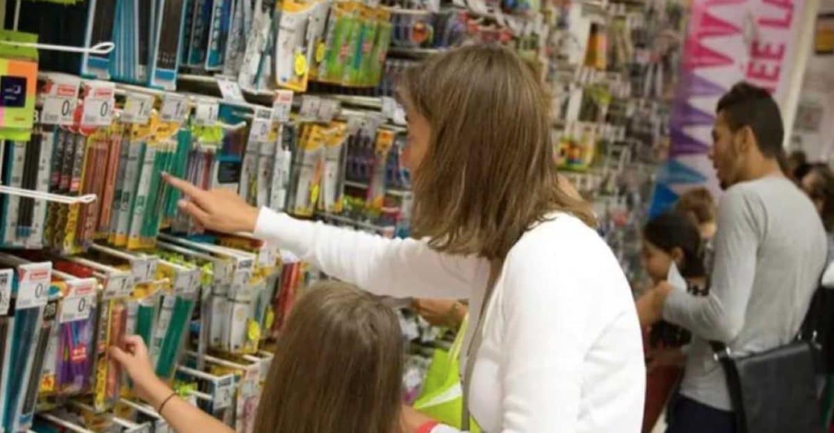 Courses pour la rentrée scolaire