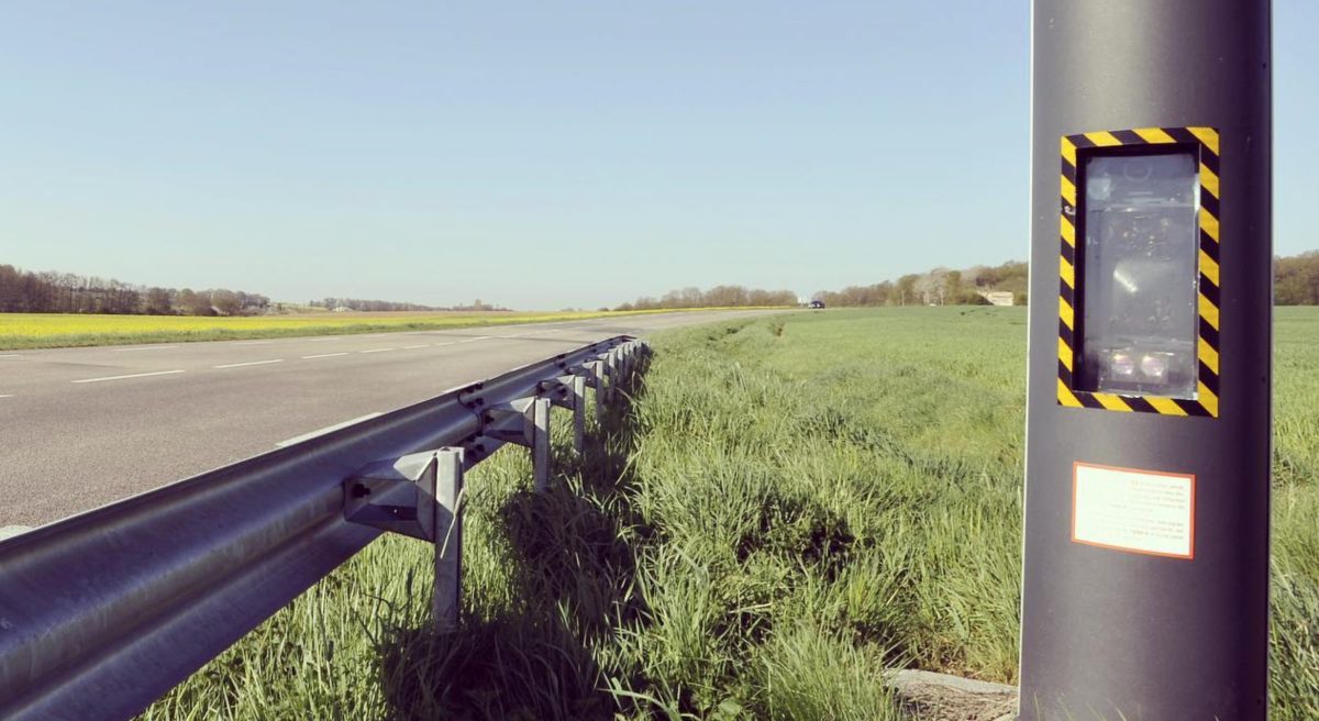 Un radar sur une route française - Source : Instagram