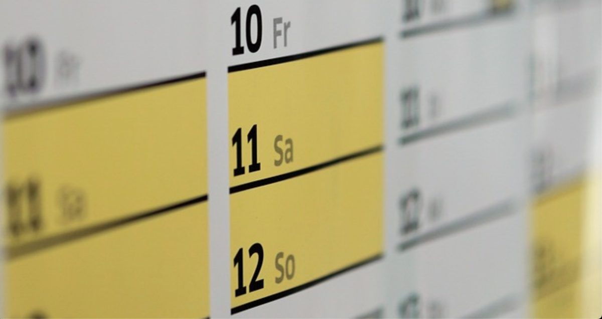 Calendrier - Source : Pixabay