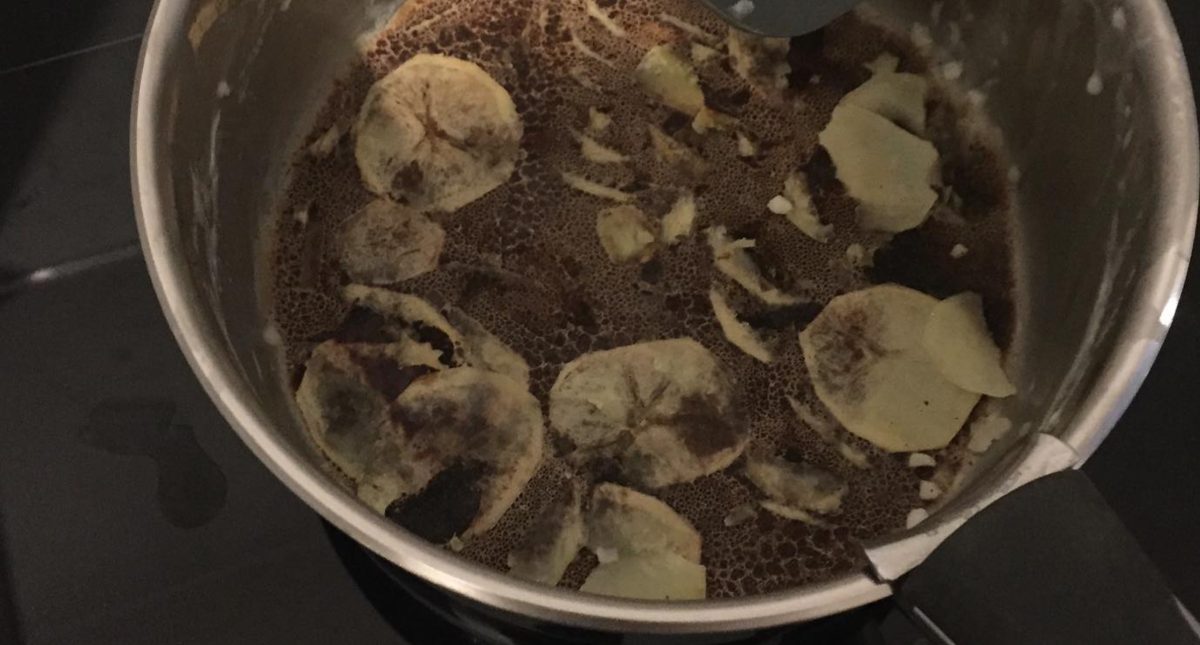 Une casserole brûlée - Source : Instagram