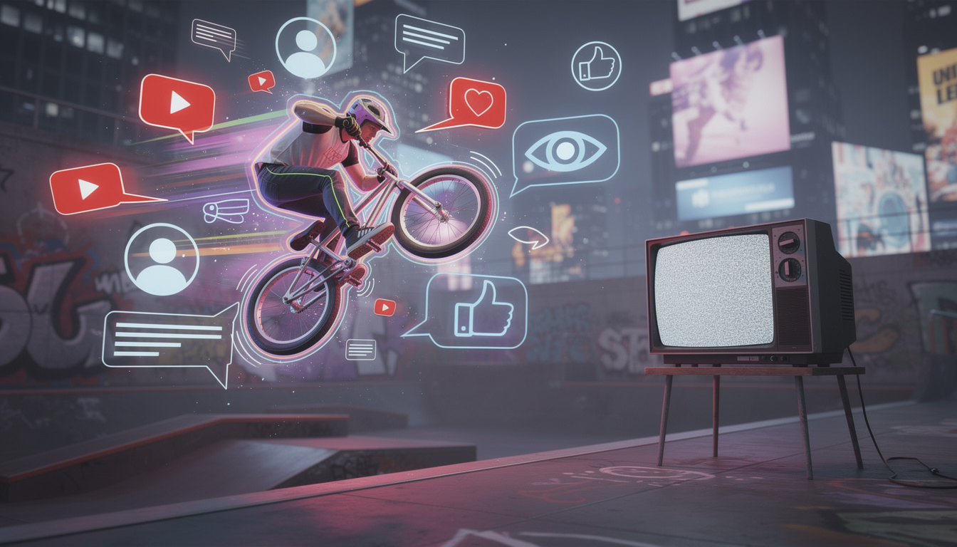 découvrez pourquoi les sports extrêmes gagnent en popularité sur youtube alors que la télévision traditionnelle ne leur accorde que peu d'attention.