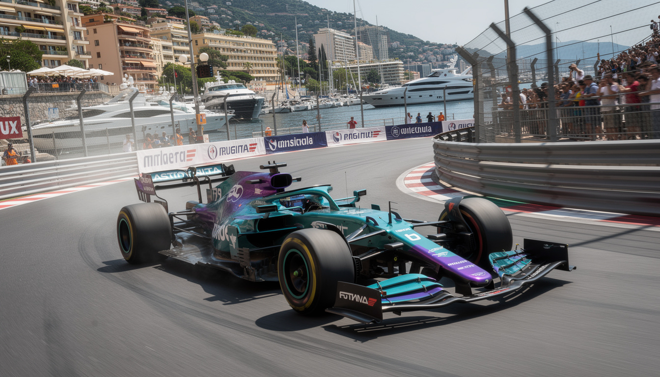 Aston Martin dévoile une livrée aux couleurs du Grand Prix de Monaco