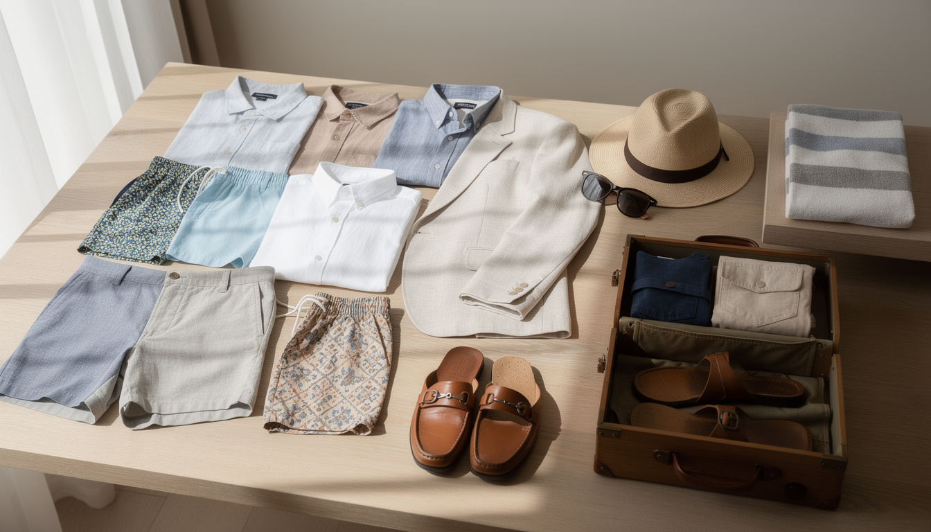 Les essentiels du vestiaire masculin pour des vacances en mode resort