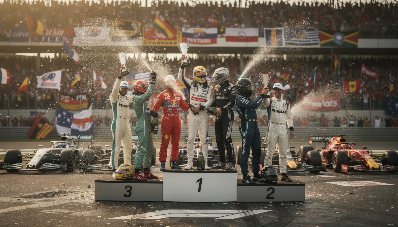 Les pilotes de F1 ayant le plus long intervalle entre leur première et dernière victoire