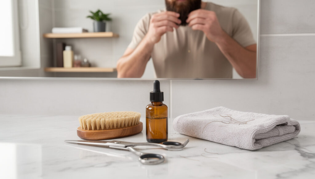 découvrez les accessoires essentiels pour un entretien parfait de votre barbe à la maison et adoptez une routine simple et efficace pour un style impeccable.