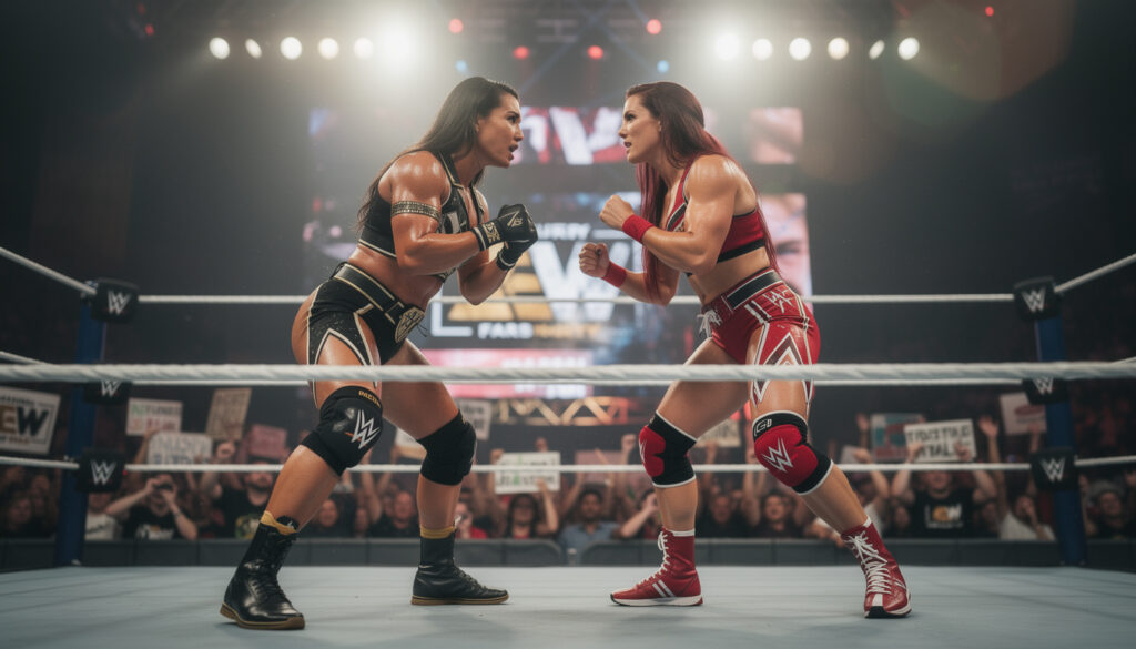 mercedes mone suscite des spéculations autour d'un éventuel transfert d'une vedette de la wwe vers l'aew, attisant la curiosité des fans de catch.