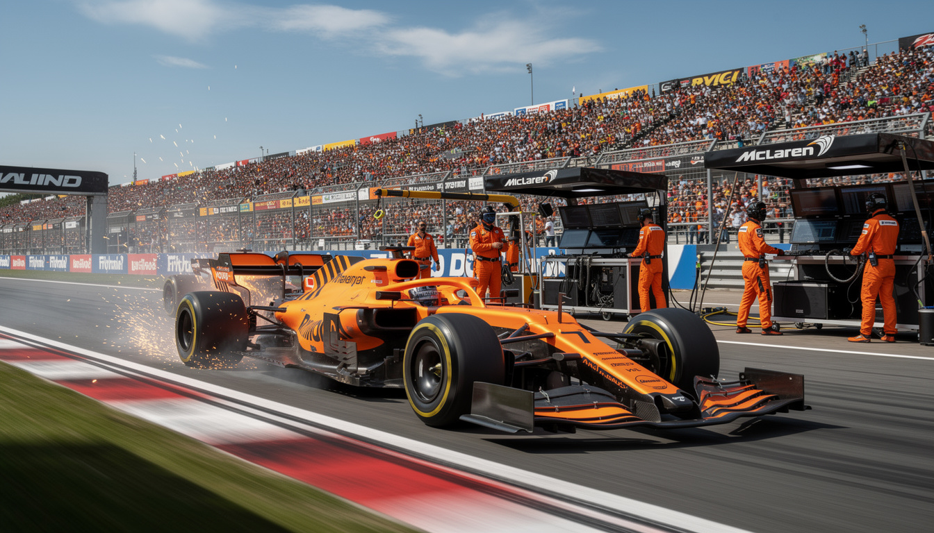 stella rend hommage à la performance exceptionnelle des pilotes mclaren lors d'une course mémorable.