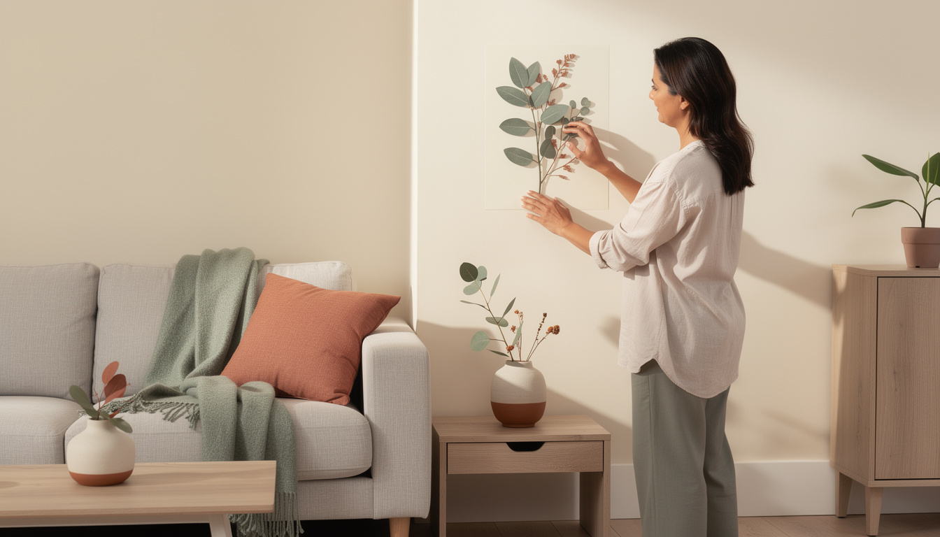 Comment associer une décoration adhésive aux autres accessoires