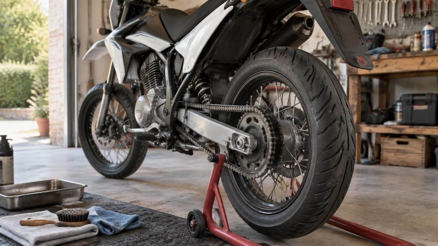 découvrez comment nettoyer, lubrifier et régler la chaîne de votre moto 50cc pour prolonger sa durée de vie et rouler en toute sécurité.