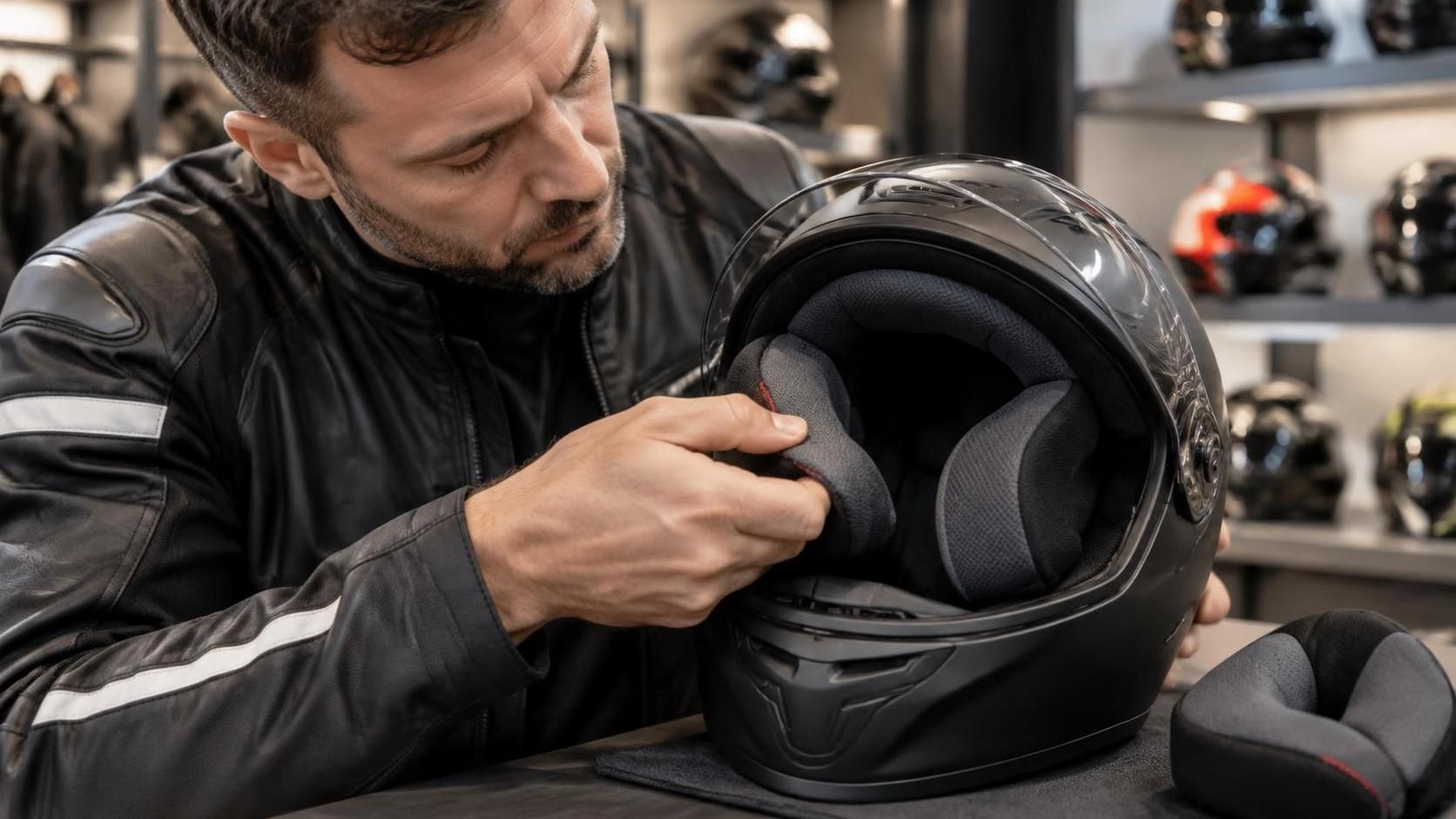 découvrez comment reconnaître un casque moto confortable dès l’essayage : ajustement, maintien, points de pression et critères essentiels à vérifier.