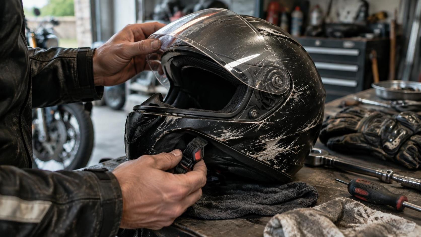 découvrez les signes d’usure, les chocs et la durée de vie qui indiquent qu’il est temps de remplacer votre casque moto.