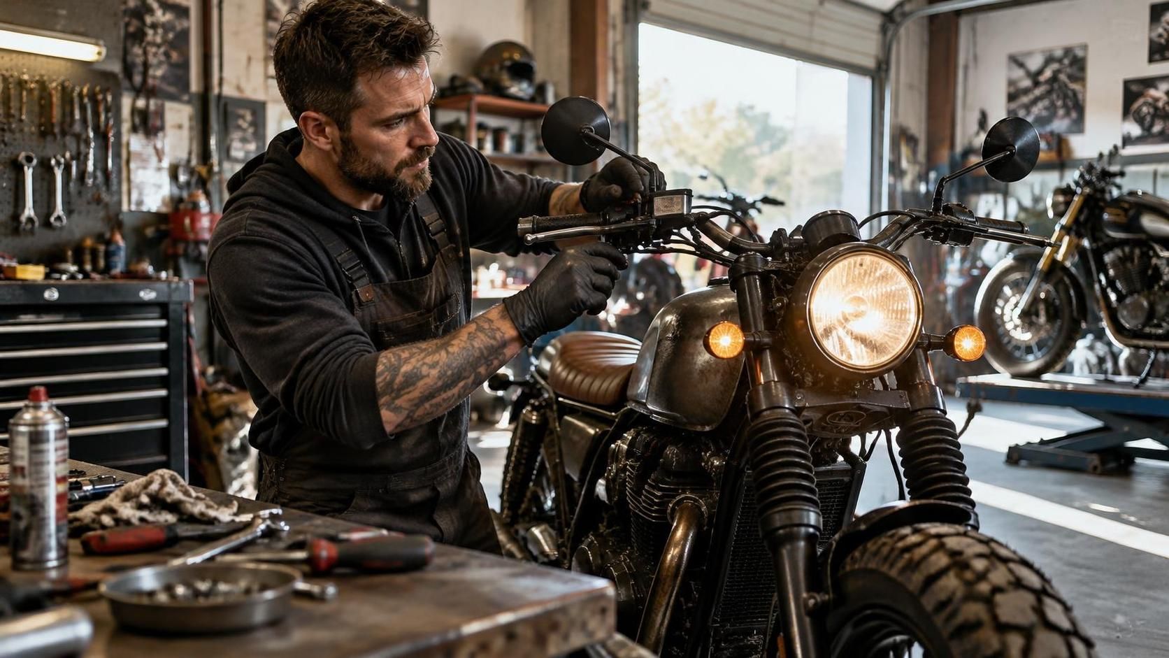 découvrez comment les finitions, les matériaux et les accessoires donnent du caractère à une moto personnalisée et révèlent un style unique dans les moindres détails.