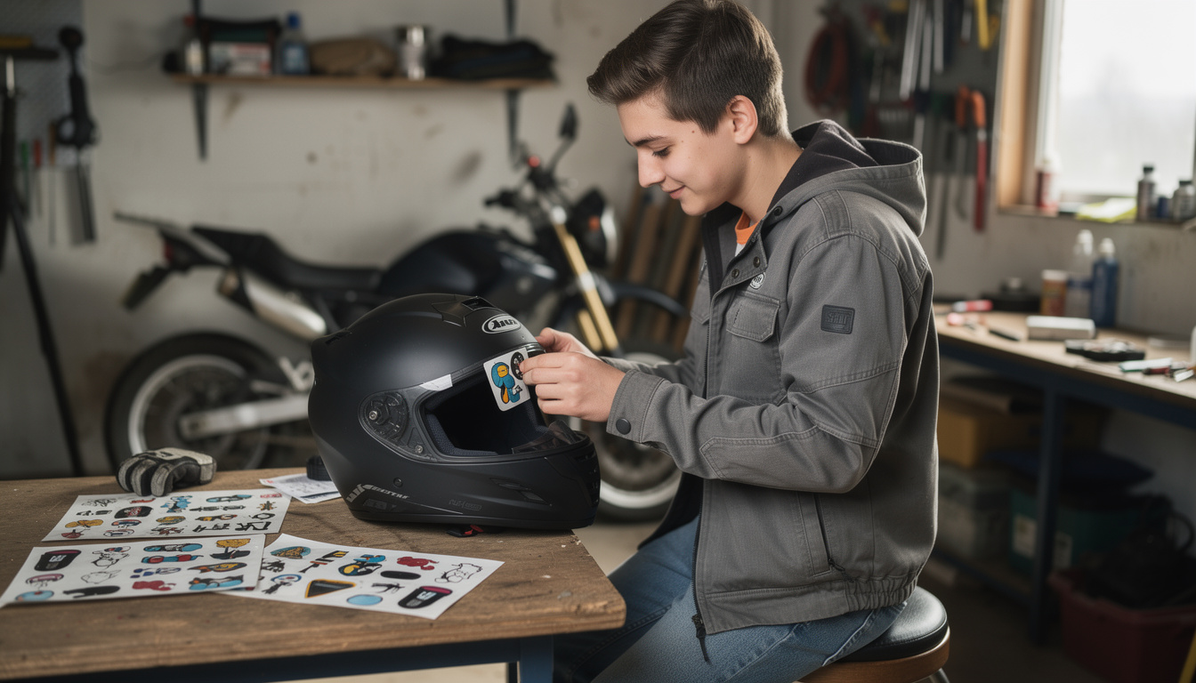 Pourquoi les stickers personnalisés séduisent les jeunes motards